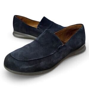 Samuel Hubbard Women's Freedom First Loafers 10 Midnight Blue Leather Suede